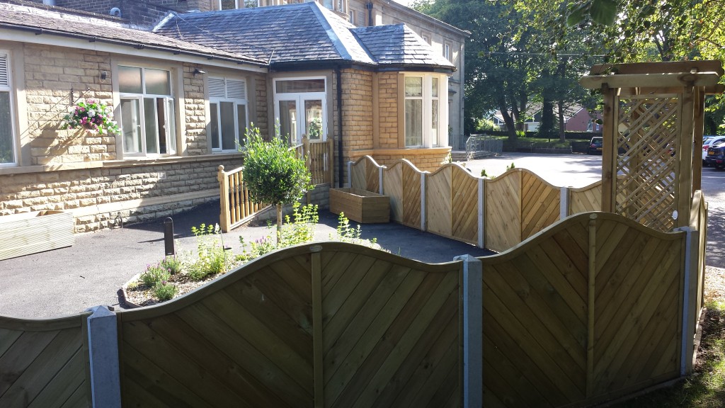 One of three outside areas on our Dementia unit Turfcote